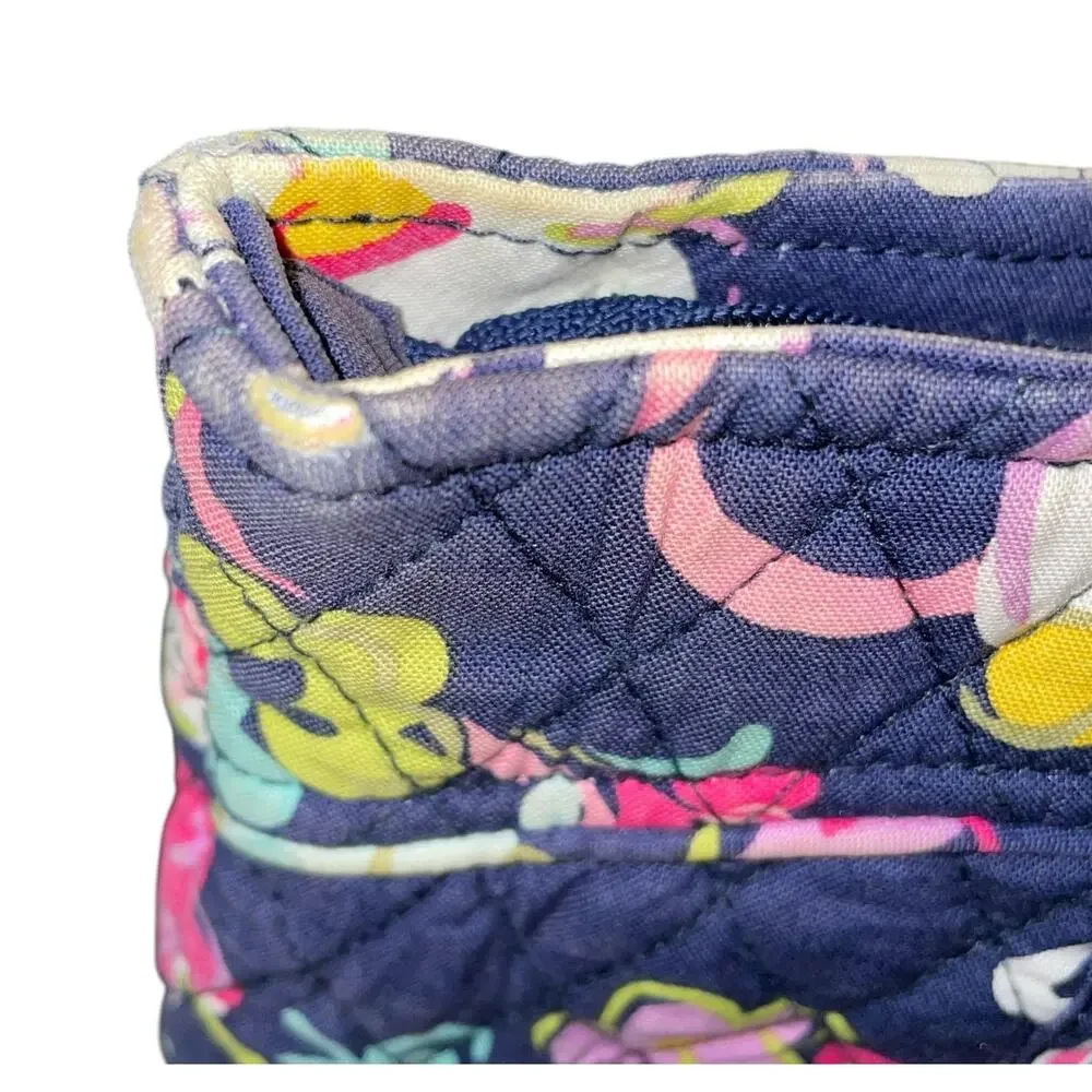 Vera Bradley Ribbons Little Betsy Shoulder Bag Floral Retired Blue Handbag Purse